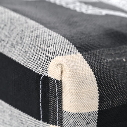 Burberry Coated Canvas Mega Check Large Reversible Doodle Tote Black White 6 of 17