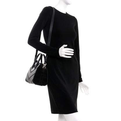 Givenchy Calfskin Suede Mini Studded Chevron Antigona Black 2 of 7