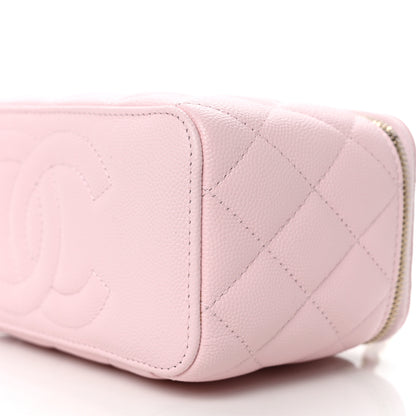 Chanel Caviar Quilted Small Vanity Case With Chain Light Pink 9 of 10