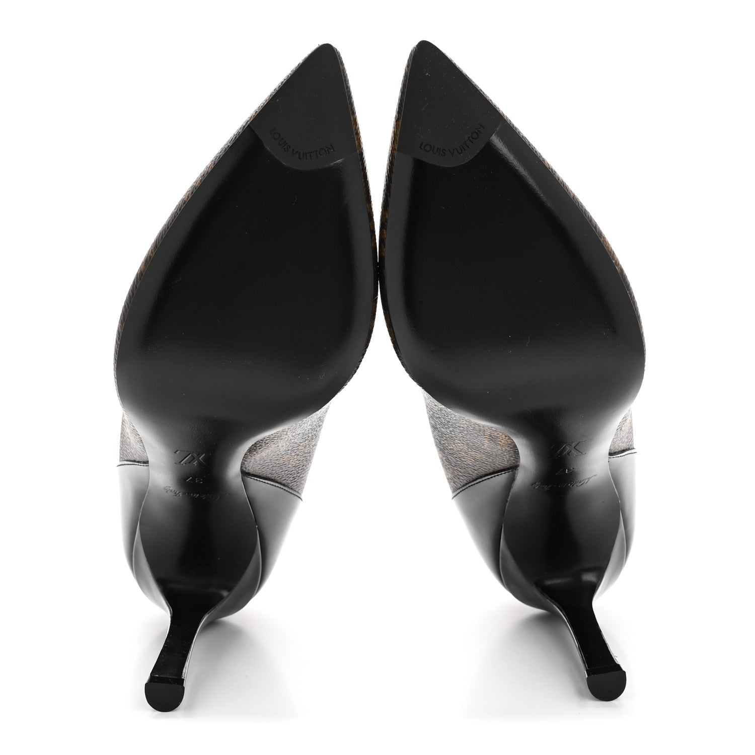 Louis Vuitton Monogram Cherie Pumps 37 Black 6 of 9