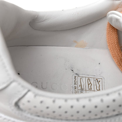 Gucci Calfskin GG Tennis Embossed Womens Platform 55mm Sneakers 37.5 White 10 of 11