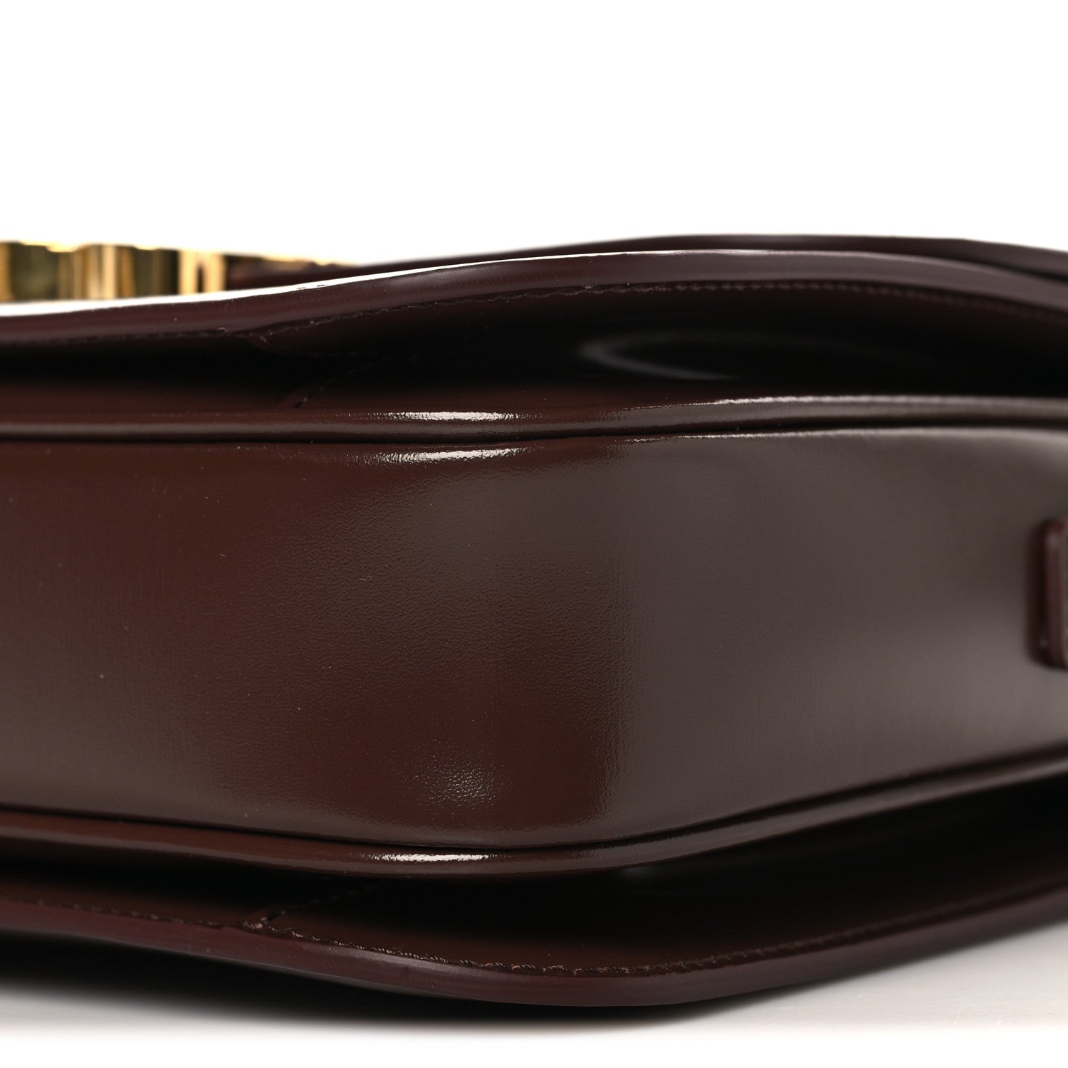 Celine Shiny Calfskin Medium Triomphe Chestnut 9 of 9