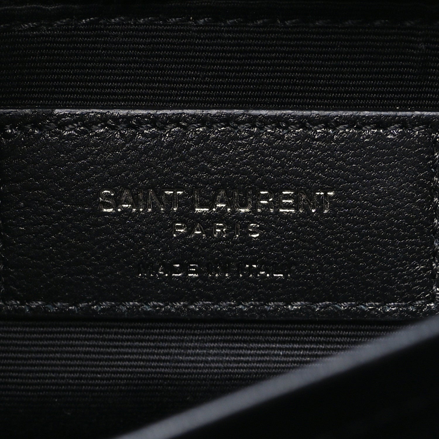 Saint Laurent Calfskin Y Quilted Monogram Monochrome Toy Loulou Crossbody Bag Black 6 of 11