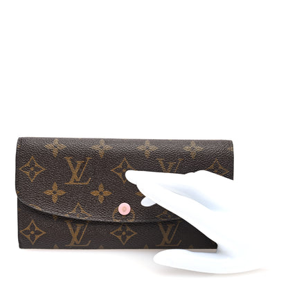 Louis Vuitton Monogram Emilie Wallet Rose Ballerine 2 of 6
