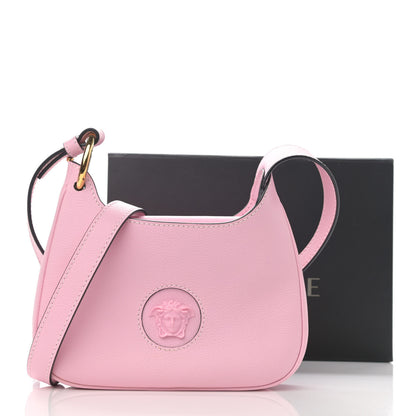 Versace Calfskin La Medusa Small Hobo Crossbody Pink 10 of 10