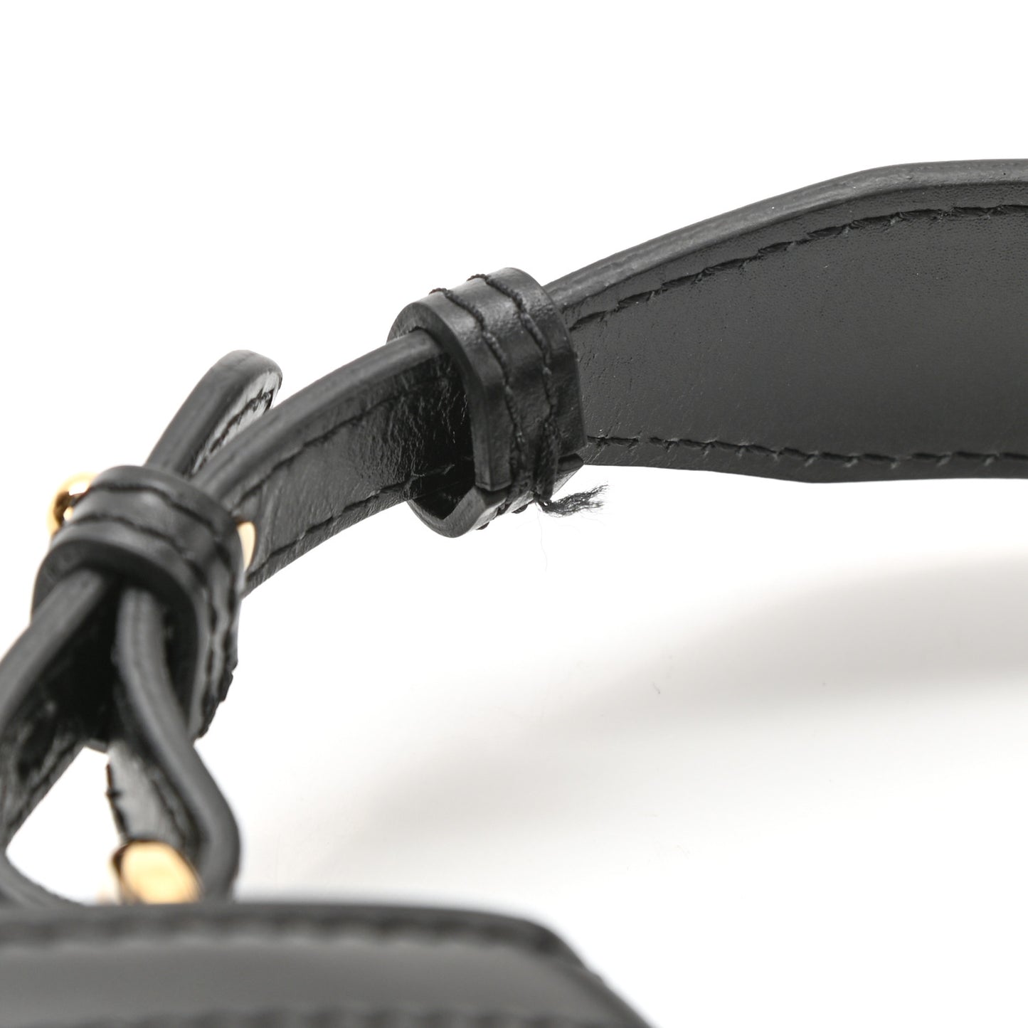 Calfskin Small Greca Goddess Shoulder Bag Black