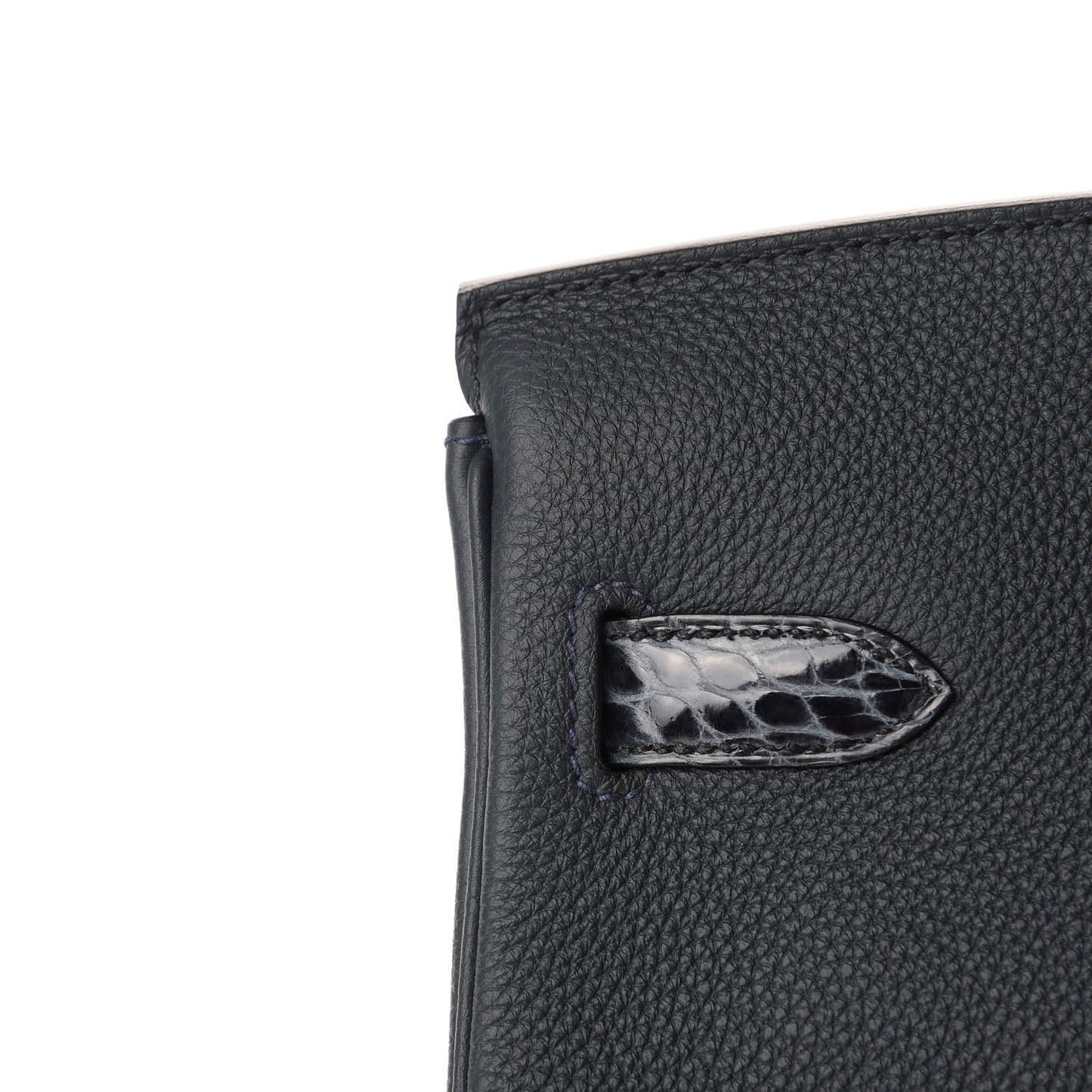 Togo Shiny Niloticus Crocodile Birkin Touch 30 Vert Rousseau