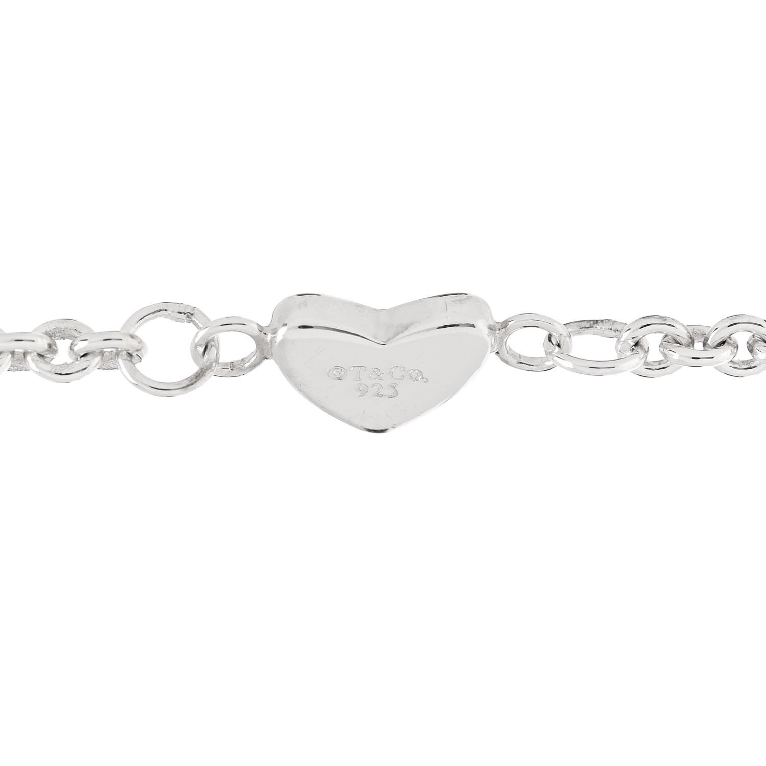 Tiffany Sterling Silver Heart Toggle Bracelet 3 of 4