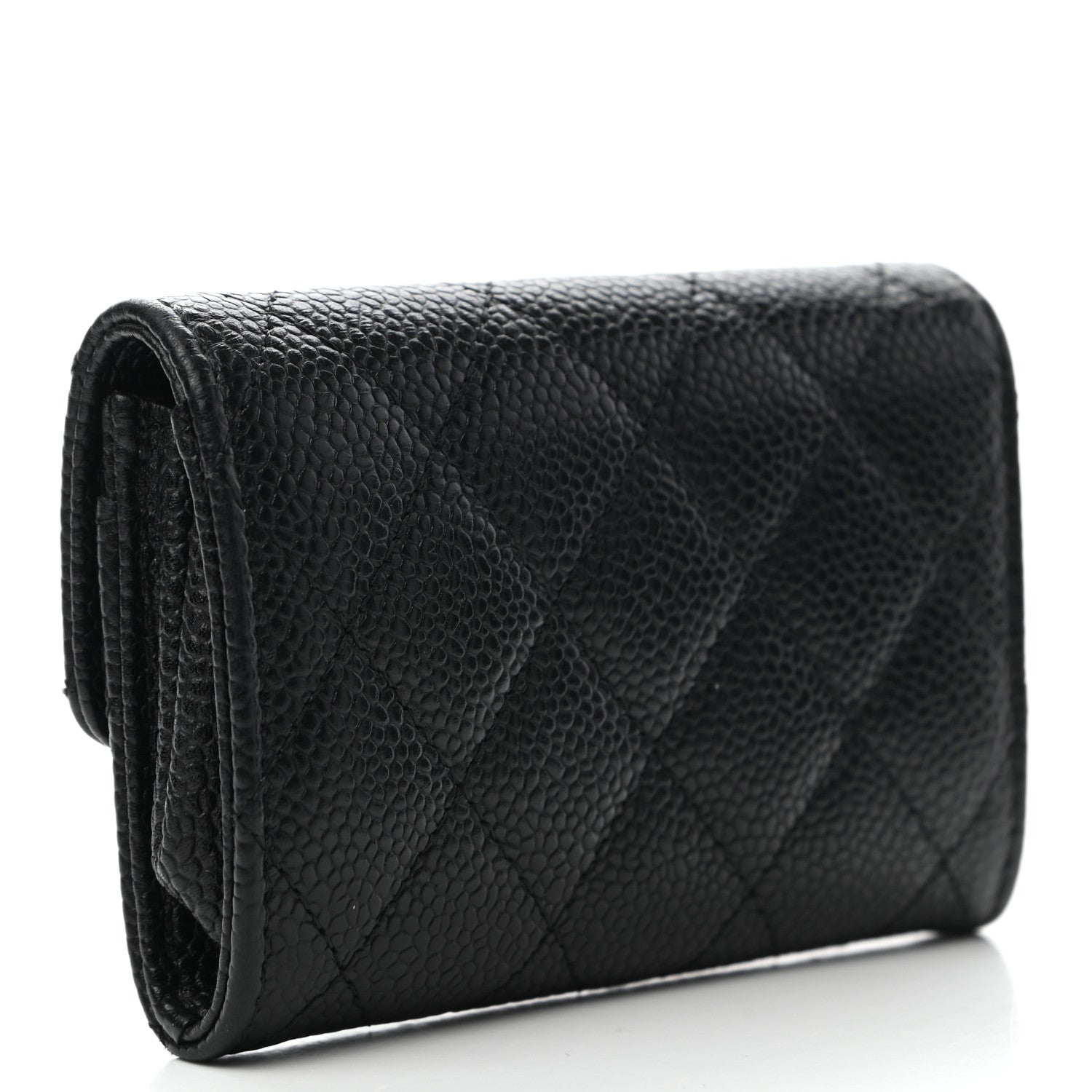 Chanel Caviar Quilted Flap Card Holder Black 3 of 11
