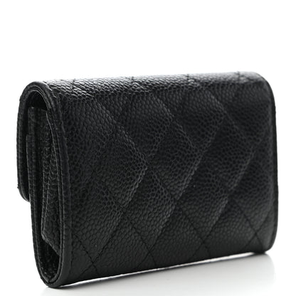 Chanel Caviar Quilted Flap Card Holder Black 3 of 11