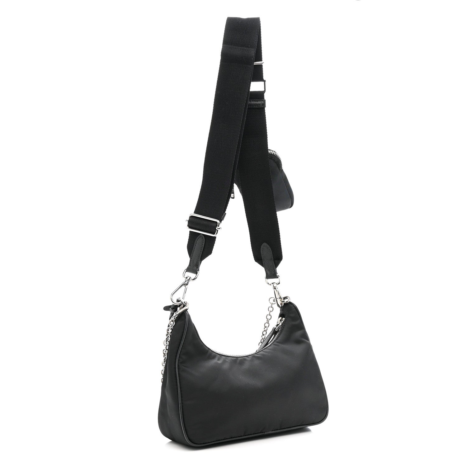 Prada Nylon Re-Edition 2005 Shoulder Bag Black 3 of 12