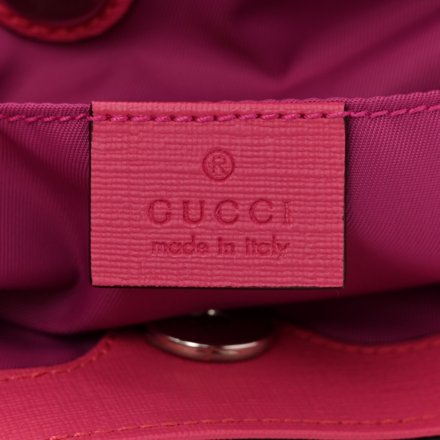 GG Supreme Monogram Kids Rosebud Tote Pink