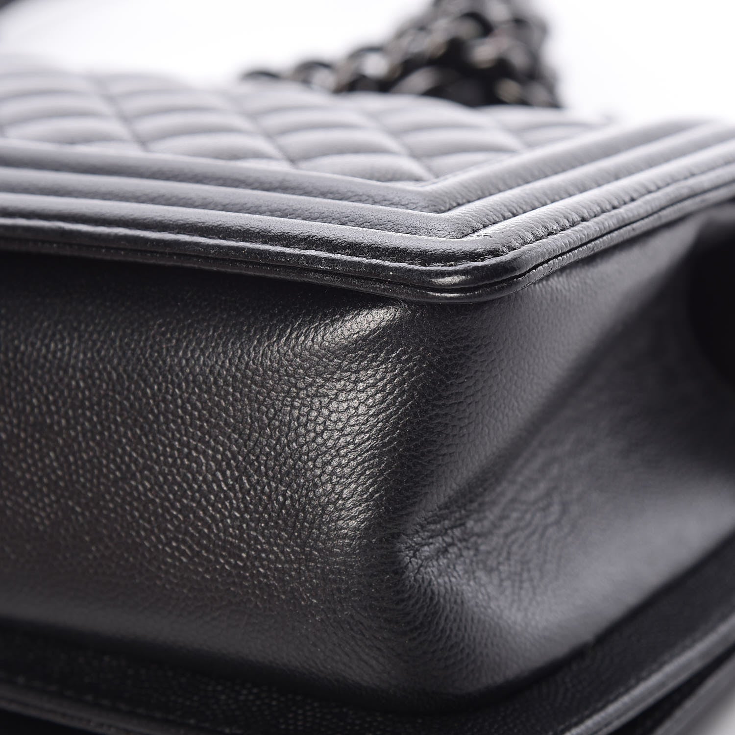 Chanel Caviar Quilted Medium Boy Flap So Black 10 of 13