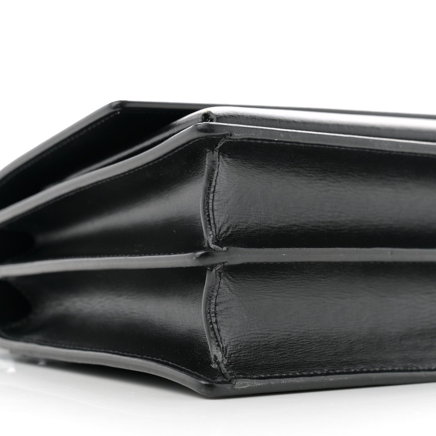 Saint Laurent Calfskin Medium Monogram Monochrome Sunset Black 11 of 15