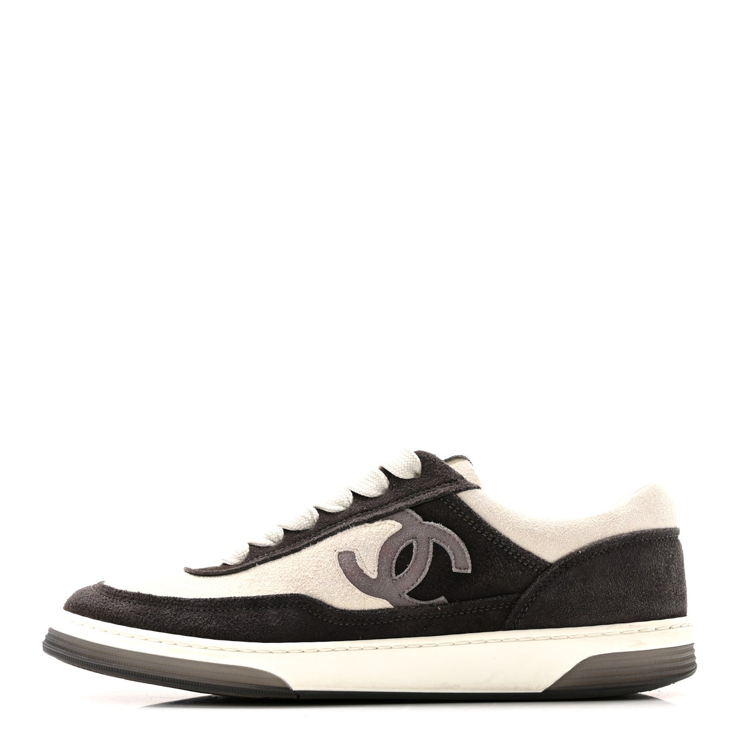 Suede Kidskin Womens CC Sneakers 36 Black White