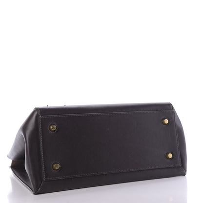 Celine Smooth Calfskin Large Edge Shoulder Bag Brown 4 of 9