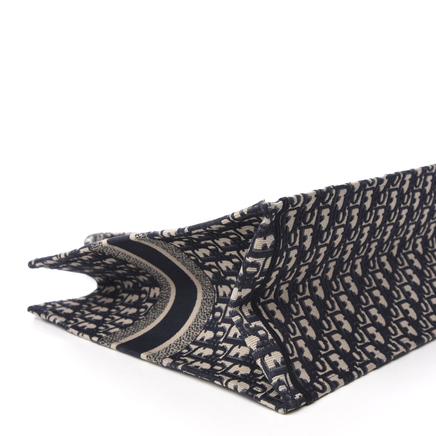 Oblique Book Tote Blue Multicolor