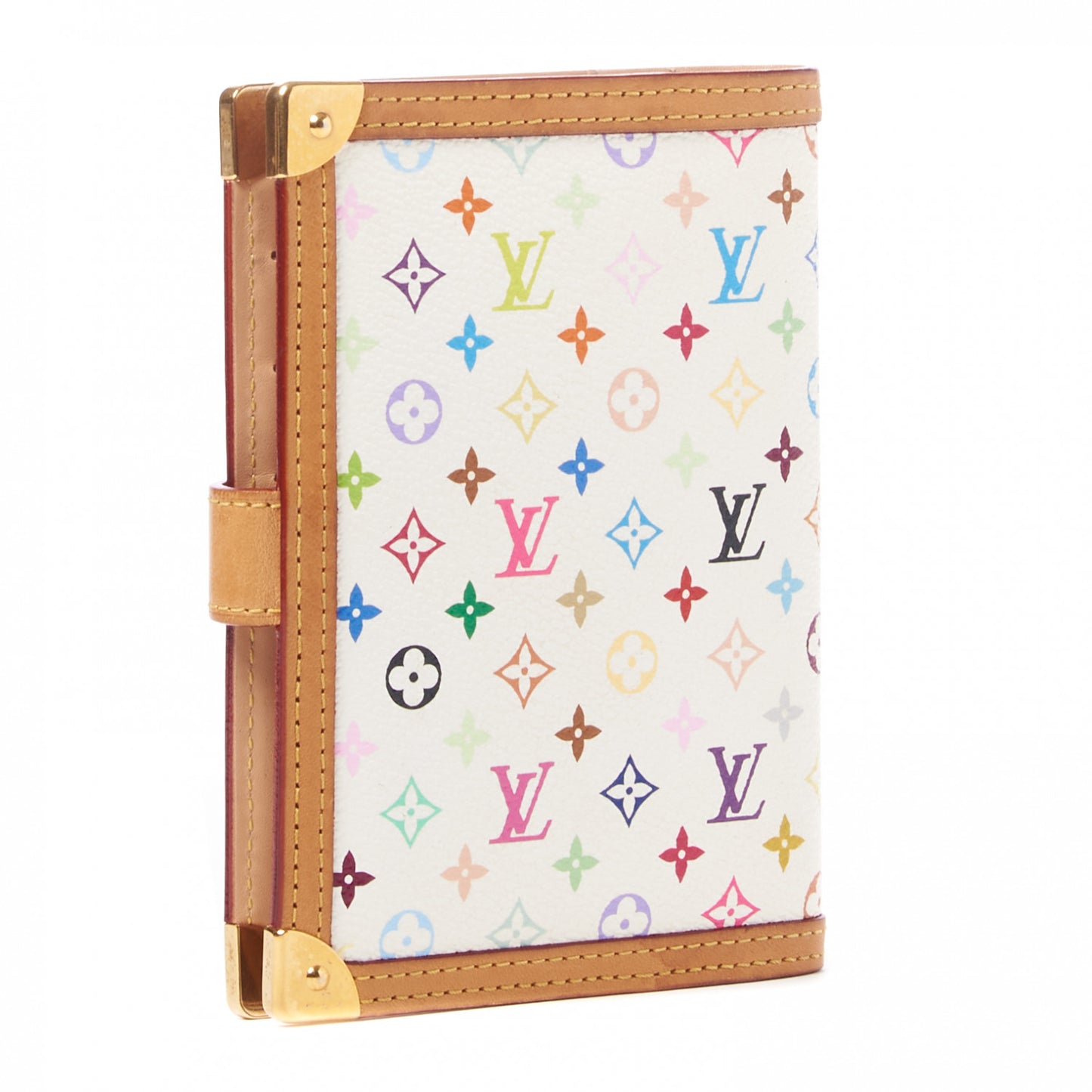 Monogram Multicolor Small Ring Agenda Cover White