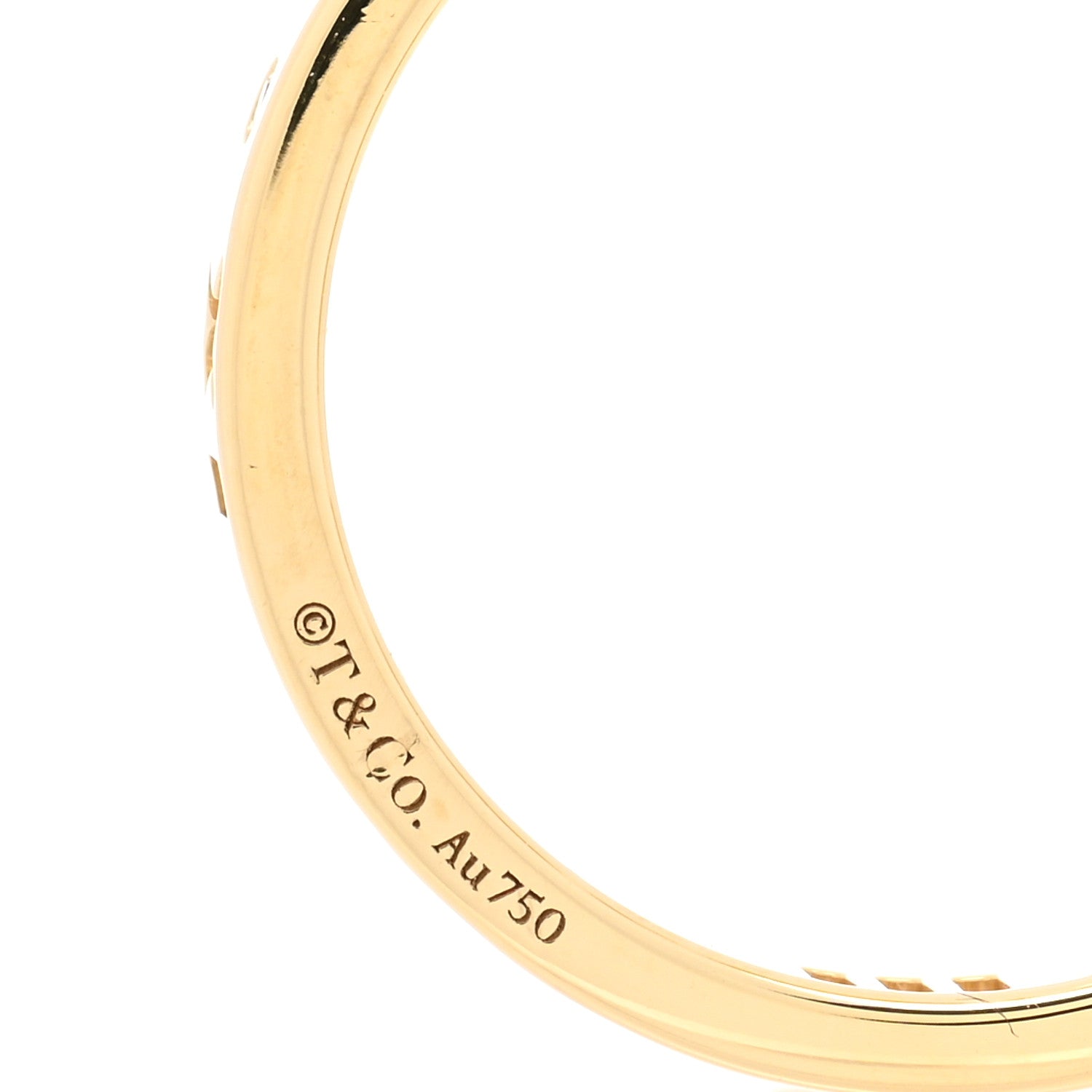Tiffany 18K Yellow Gold Diamond Atlas Pierced Ring 51 5.75 4 of 4