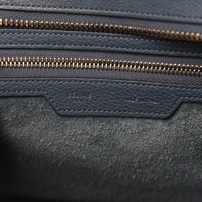 Celine Drummed Calfskin Micro Luggage Orage 6 of 20