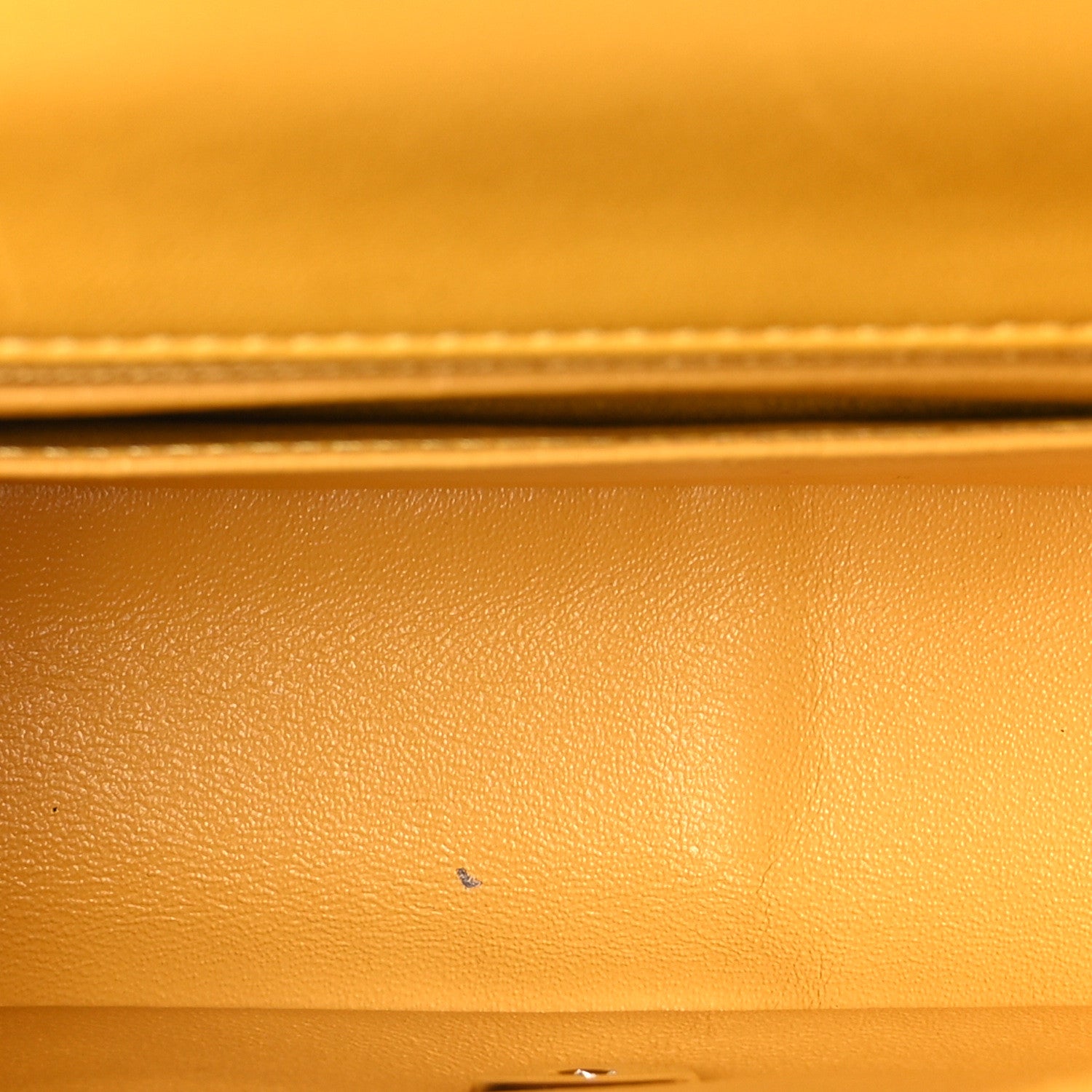 Chanel Lambskin Quilted Mini Rectangular Flap Yellow 5 of 10