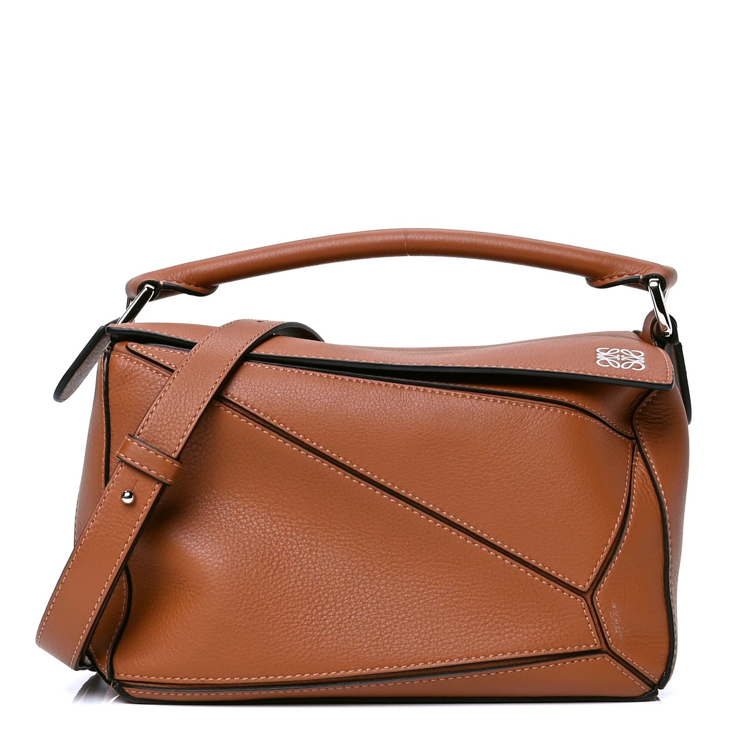 Calfskin Small Puzzle Bag Tan