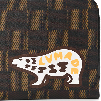 Louis Vuitton X NIGO Giant Damier Ebene Bear Pochette Jour GM 8 of 8