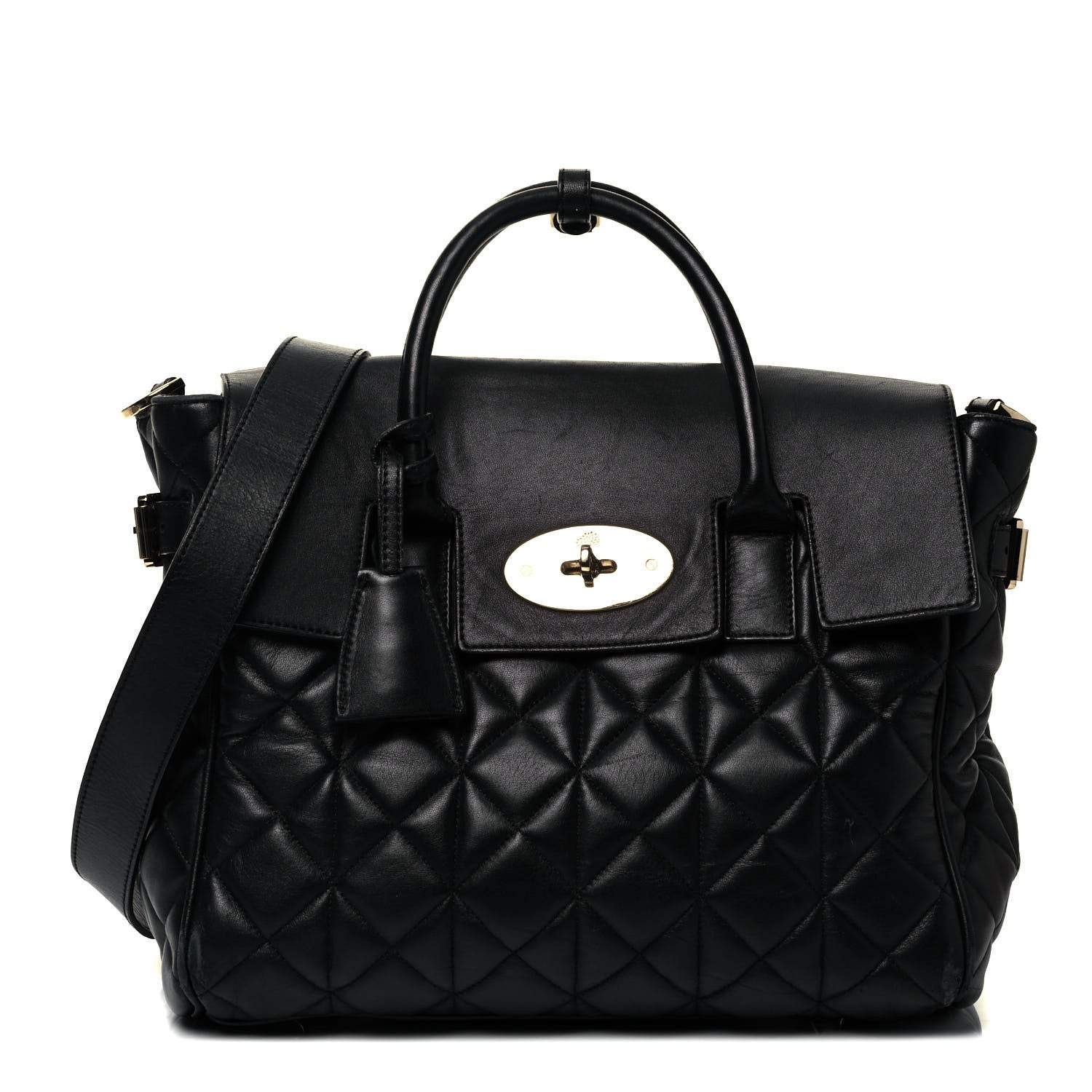 Mulberry Nappa Quilted Medium Cara Delevingne Convertible Bag Black 2 of 9