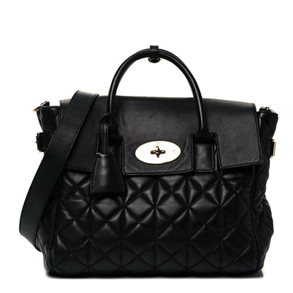 Mulberry Nappa Quilted Medium Cara Delevingne Convertible Bag Black 2 of 9