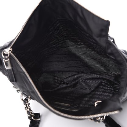 Prada Tessuto Nylon Quilted Small Tote Black 5 of 12