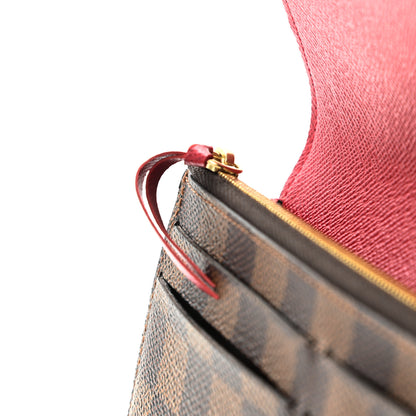 Louis Vuitton Damier Ebene Emilie Wallet Red 7 of 7