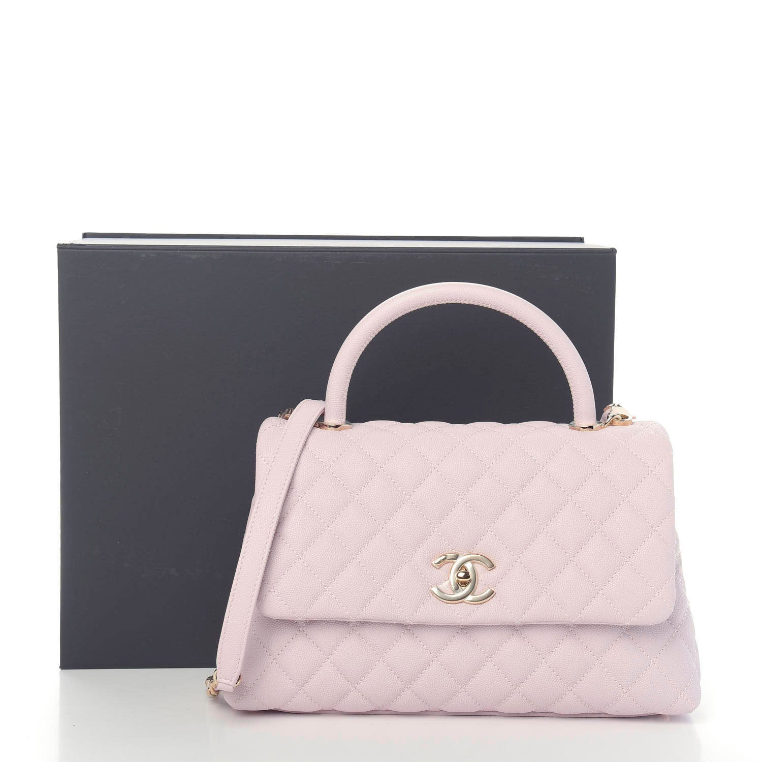 Chanel Caviar Quilted Small Coco Handle Flap Lilas Lilac 12 of 12