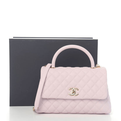 Chanel Caviar Quilted Small Coco Handle Flap Lilas Lilac 12 of 12
