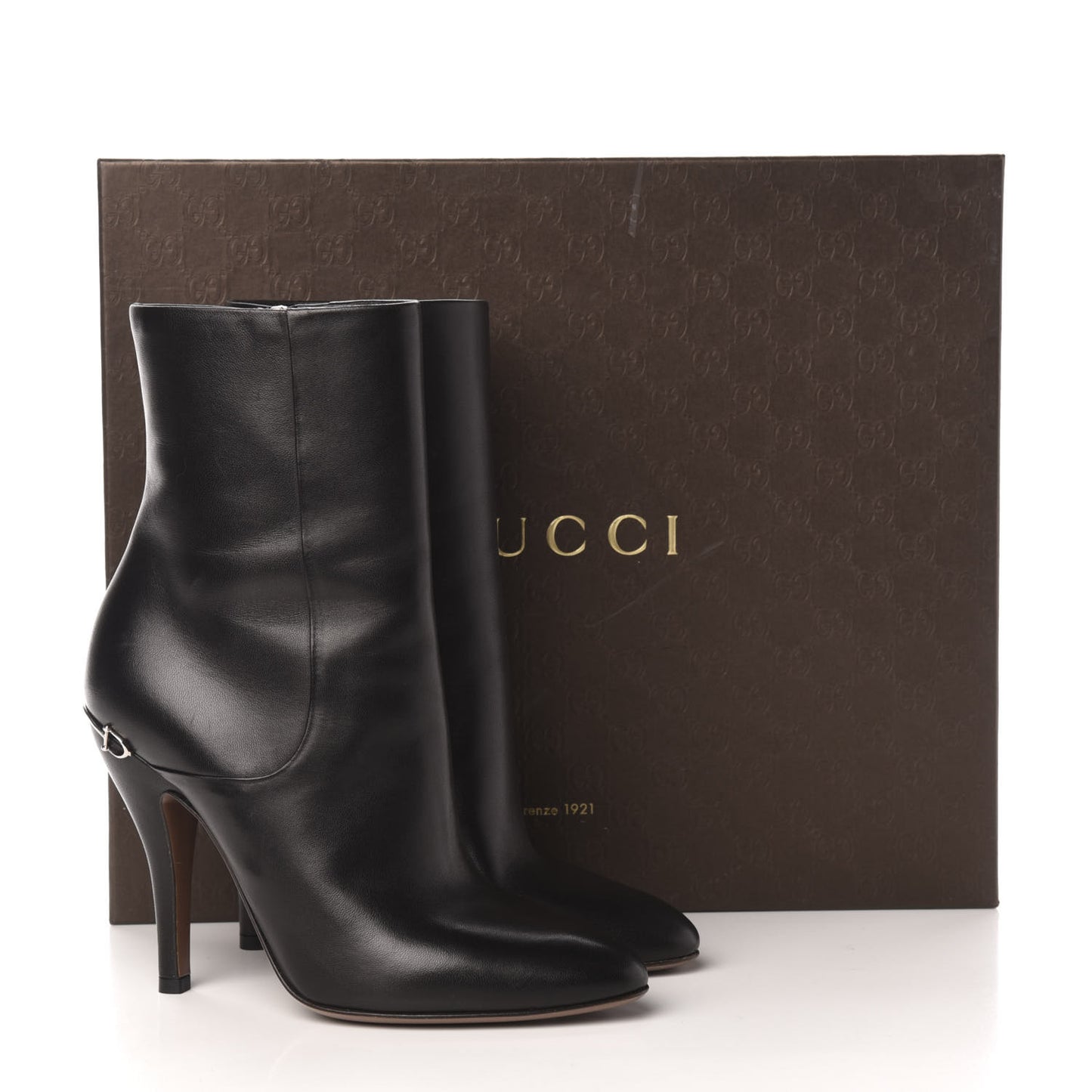 Nappa Horsebit Ankle Boots 36 Black