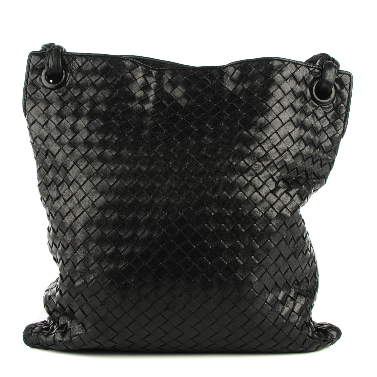Bottega Veneta Vintage Nappa Intrecciato Small Messenger Nero Black 1 of 6