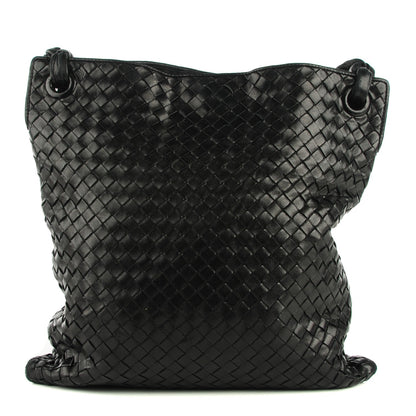 Bottega Veneta Vintage Nappa Intrecciato Small Messenger Nero Black 1 of 6