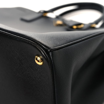 Prada affiano Lux Extra Large Galleria Double Zip Tote Black 11 of 14