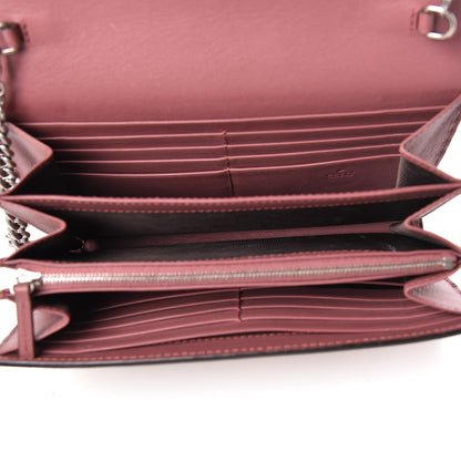 Gucci GG Supreme Monogram Blooms Mini Dionysus Chain Wallet Beige Multicolor Dry Rose 5 of 10