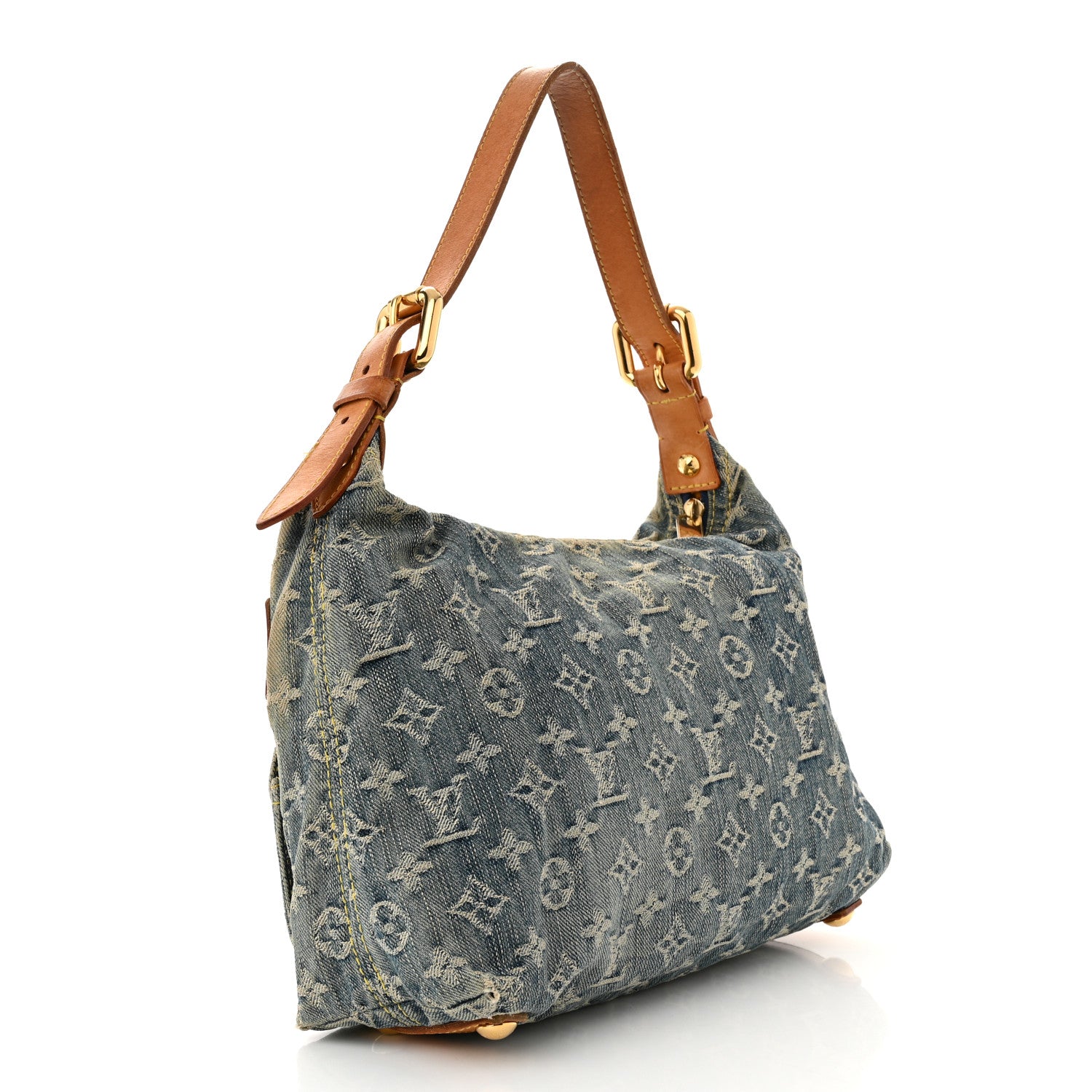 Louis Vuitton Monogram Denim Baggy PM Blue 3 of 10