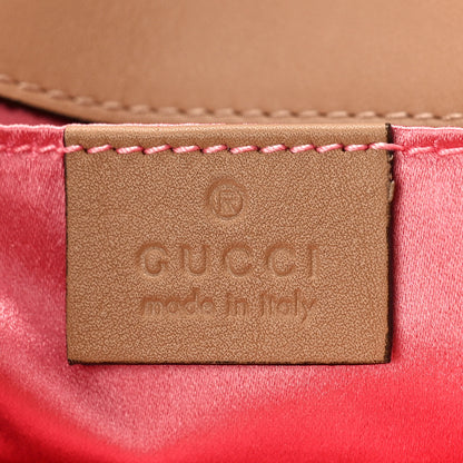 Gucci Metallic Calfskin Matelasse Studded Mini Pearly GG Marmont Shoulder Bag Gold 6 of 10