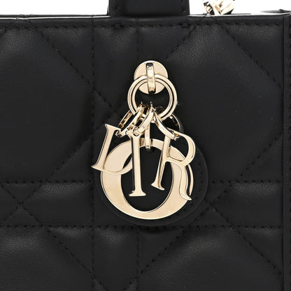 Christian Dior Calfksin Macrocannage Mini Book Tote Black 8 of 11