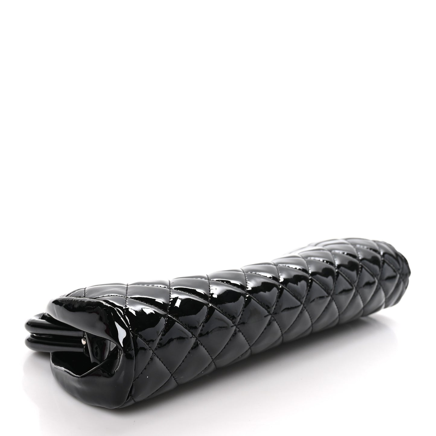 Patent Quilted Timeless Clutch Black