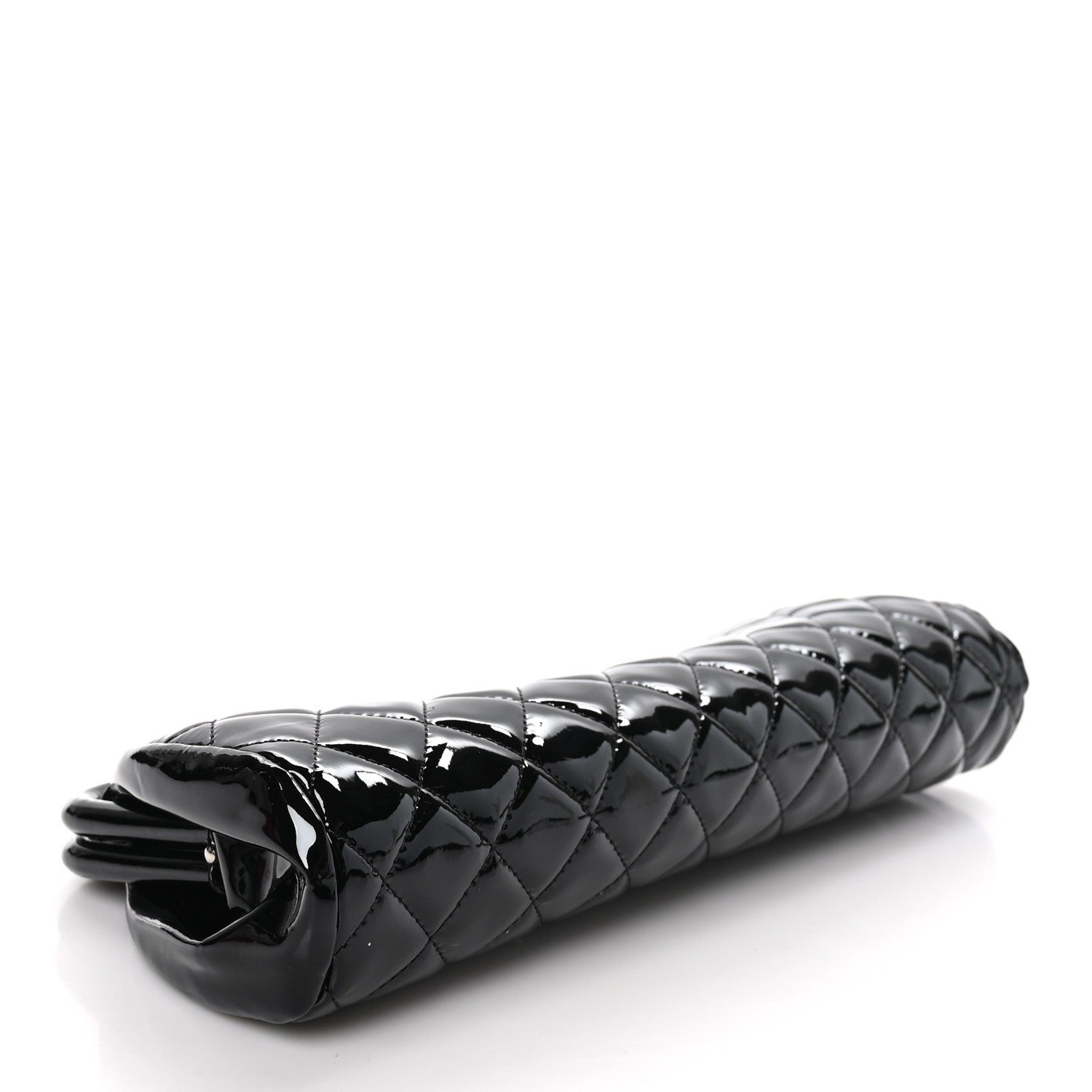 Chanel Patent Quilted Timeless Clutch Black 5 of 11