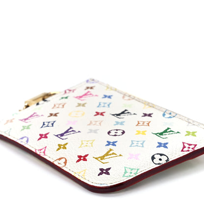 Louis Vuitton Monogram Multicolor Key Pouch White Litchi 10 of 10