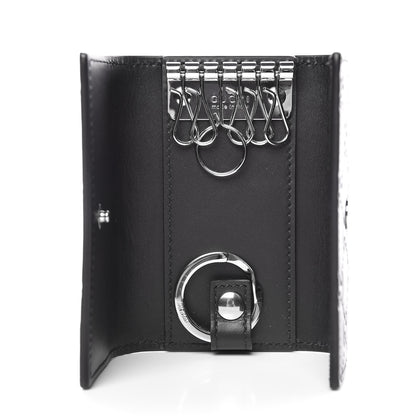 Gucci Guccissima Signature Dorian 6 Key Holder Case Black 5 of 8