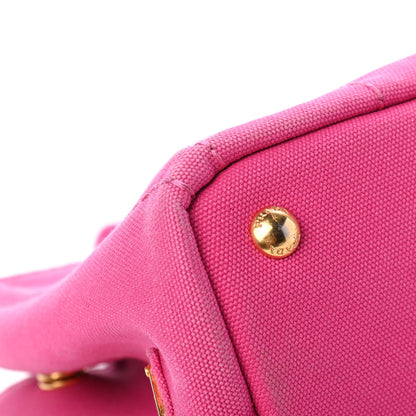 Prada Canapa Small Logo Tote Fuxia 9 of 16