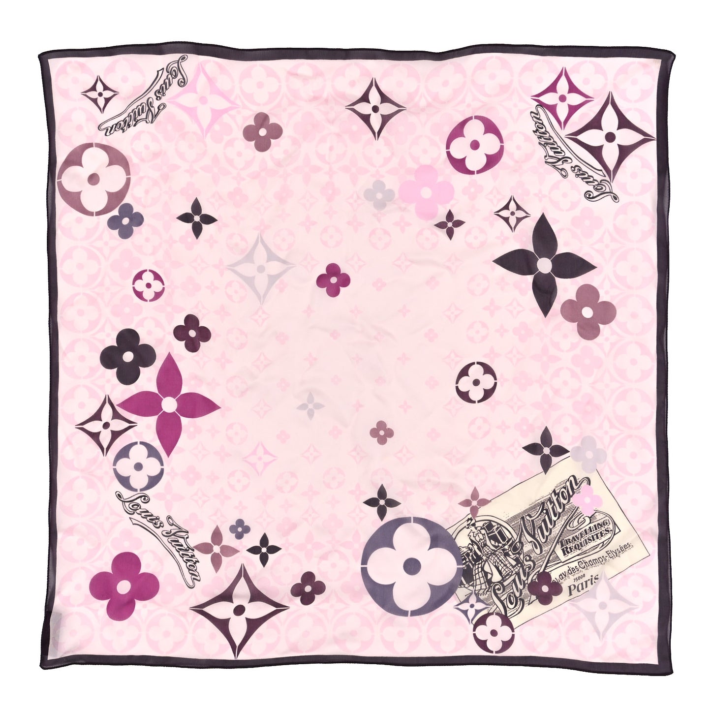 Silk Traveling Requisites Scarf Pink