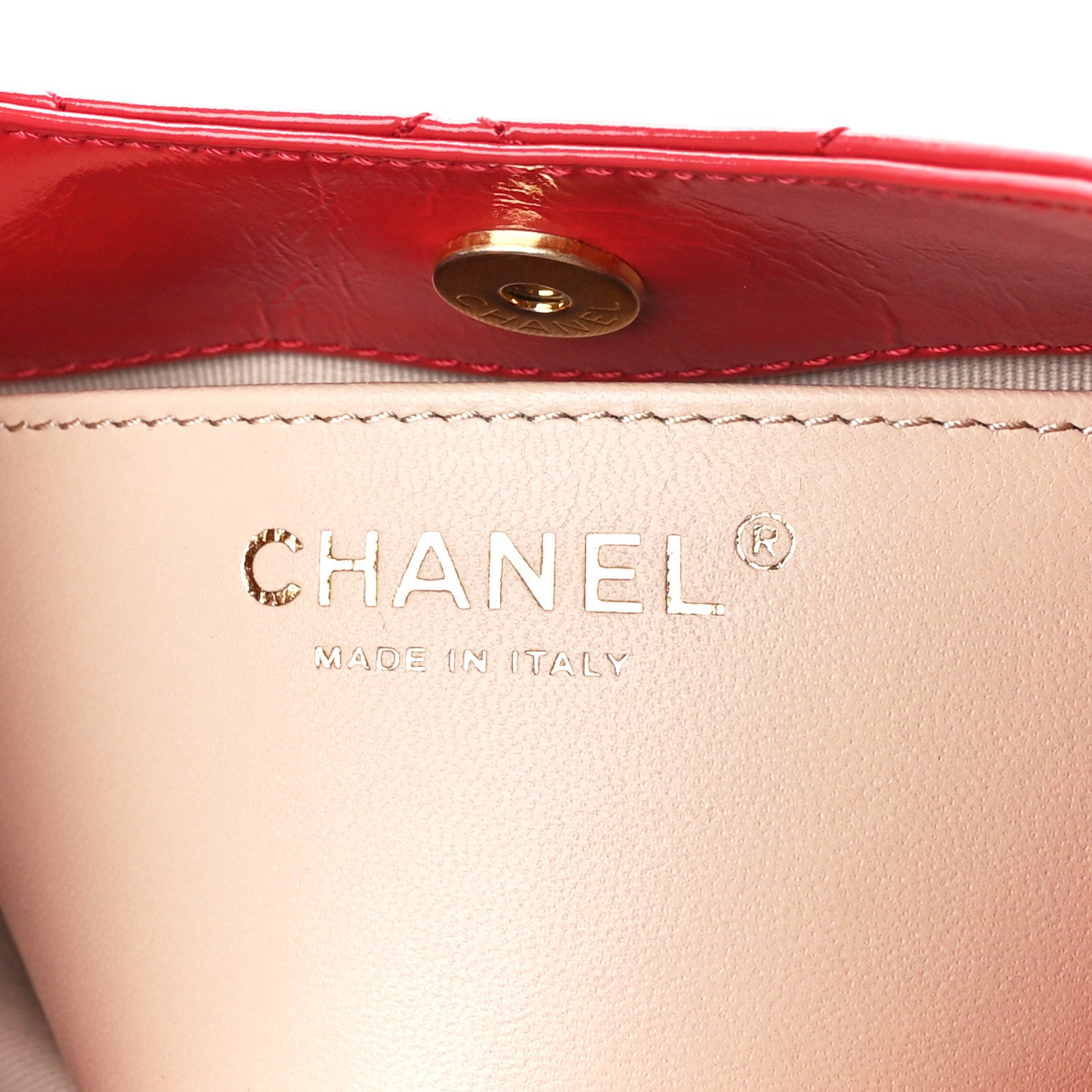 Chanel Shiny Crumpled Calfskin Quilted Small Wavy CC Hobo Red 6 of 11