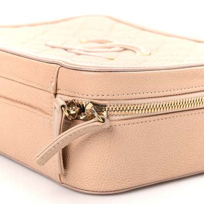 Chanel Caviar Quilted Medium CC Filigree Vanity Case Beige 11 of 11