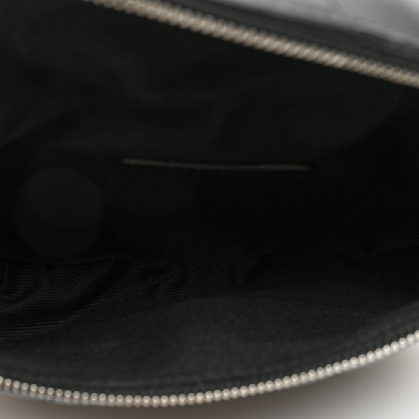 Lambskin Quilted Waist Belt Bag Black